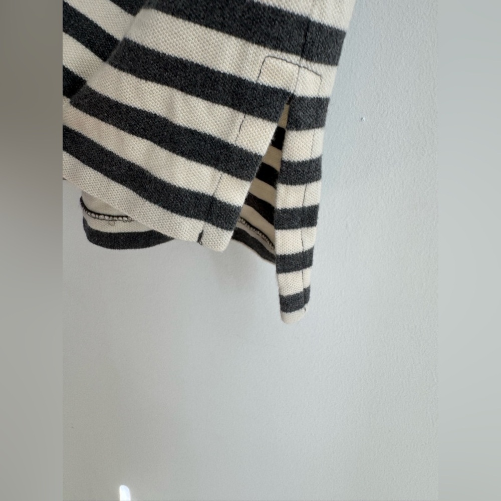 Vintage Polo Ralph Lauren Short Sleeve Polo Gray Striped Size XL - Picture 7 of 11